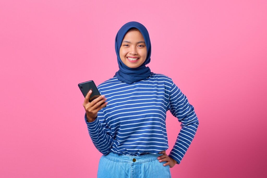 girl, smartphone, happy, portrait, smile, joyful, cellphone, teenager, hijab, charm, cheerful, mobile phone, online, phone, confidence, attractive, model, pose, asian, pink background, girl, smartphone, teenager, teenager, teenager, teenager, hijab, hijab, hijab, hijab, hijab, mobile phone, online, online, phone, confidence, confidence, pink background